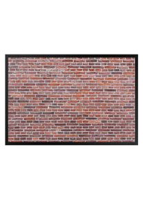 Fußmatte Rote Backstein Mauer