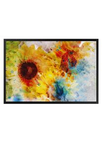 Fußmatte Watercolor Sunflower