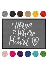 Fußmatte Home is where the heart is