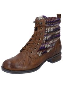 Josef Seibel Schnürstiefelette »SANJA 17«, mit Strickschaft braun 42 cognac-kombiniert Modische Stiefelette mit Innenreißverschluss, leicht zum...