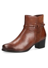Caprice Stiefelette, mit feinem Zierriemchen braun 36 cognac Elegante Stiefelette mit Innen-Reißverschluss