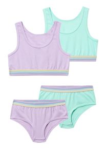 Buffalo Wäsche-Set Mädchen, blau / lila, Größe 182