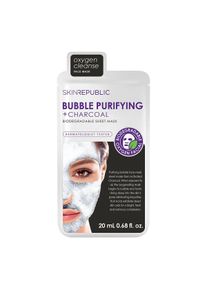 Skin Republic - Bubble Purifying + Charcoal Biodegradable Sheet Mask -- Gesichtsmaske (MK0212BP)