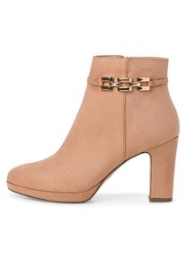 Tamaris Stiefelette, mit schönem Schmuckelement beige 39 natur Im eleganten Design
