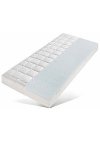 SonnCo Visco-Matratze »Cansas«, 20 cm cm hoch, (1 St.), Bezug mit kühlender Sommerseite und kuschlig warmer Winterseite weiß