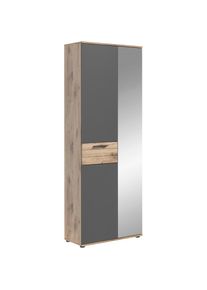 Inosign Garderobenschrank »Mason«, Höhe 200 cm grau Nox Oak NB/Basalt Grau NB Maße (B/T/H): 70/37/200 cm