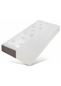 SonnCo Taschenfederkernmatratze »Quantum«, 28 cm cm hoch, (1 St.), mit 5 cm hoher, atmungsaktiver Viscoschaum-Auflage weiß