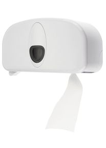ich-zapfe Toilettenpapierhalter, Klopapierhalter, Toilettenpapierspender - PQ20SDuo, f&uuml;r 2 Systemrollen, Kunststoff