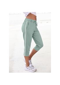 Bench. Caprihose, mit seitlichen Streifen grün 32 N-Gr mint Weiche elastische Caprihose