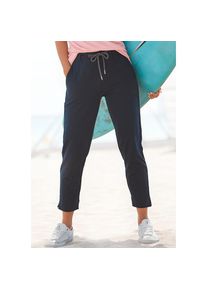 ELBSAND 7/8-Hose »Ivalo«, aus Sweatware blau L (40) N-Gr marine Eingrifftaschen vorne, Faketaschen hinten