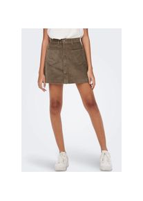 Only Minirock »ONLAMAZING HW CORD SKIRT« braun XXL Cub Cooler Cordrock von Only