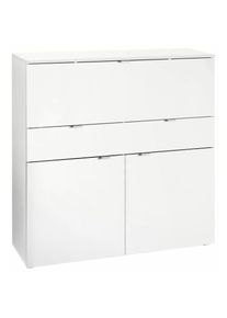 borchardt Möbel Sekretär »Max«, mit 1 Klappe mit Bremshaltern , weiss , borchardt Möbel , made_in_germany , weiss matt