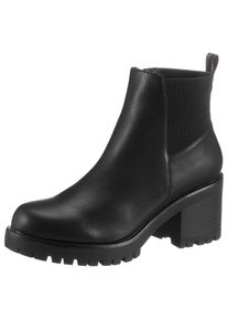 Guess Stiefelette »NEW BRIA«, mit Stretcheinsatz schwarz 40 schwarz-dunkelbraun Modischer Chelseaboots mit 2 cm-Plateausohle