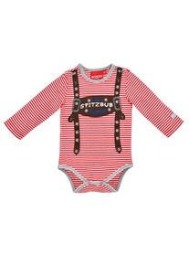 BONDI T-Shirt-Body, Baby, mit ""Spitzbub"" Aufschrift rot 62 N-Gr Body langarm