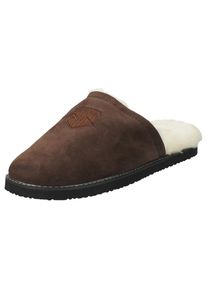 Gant Pantoffel »TAMAWARE«, mit echter Lammfell-Innenausstattung braun 43 Casual Hausschuh mit Stickerei