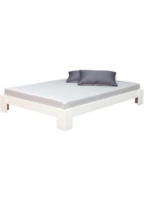 Futonbett »Zen«, aus massiver Kiefer, in diversen Grössen und Farben, inklusive Rollrost , weiss , Home Affaire