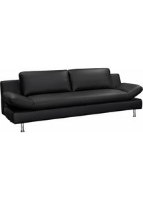 3-Sitzer »Redding«, in Naturleder , schwarz , Places of Style
