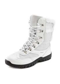 Lascana Winterstiefel, Boots mit Warmfutter, wind- und wasserabweisend und Profilsohle weiß 37 Wasserabweisende Comfortex-Klimamembrane