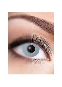 maskworld Hexer grey contact lens with diopters