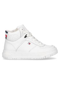 Tommy Hilfiger Sneaker »HIGT TOP LACE-UP SNEAKER«, mit Lochmuster weiß 34 High Top Sneaker im Streetlook