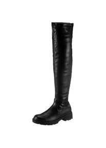 Guess Overkneestiefel »LUDO«, mit kurzem Reißverschluss, XS Schaft schwarz 36 Modischer Overknee-Stiefel mit Profillaufsohle