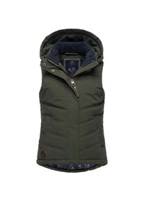 Ragwear Steppweste »Marrin«, sportliche Outdoor-Weste mit abnehmbarer Kapuze grün 164 olivgrün Sportliche Kinder-Weste mit abnehmbarer Kapuze von...