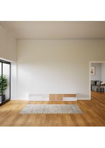 MYCS Lowboard Eiche - TV-Board: Schubladen in Eiche & Türen in Eiche - Hochwertige Materialien - 267 x 41 x 34 cm, Komplett...