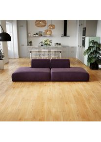 MYCS Sofa Samt Veilchenlila - Moderne Designer-Couch: Hochwertige Qualität, einzigartiges Design - 270 x 72 x 107 cm, Komplett...