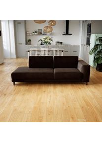 MYCS Sofa Samt Kaffeebraun - Moderne Designer-Couch: Hochwertige Qualität, einzigartiges Design - 224 x 75 x 98 cm, Komplett...