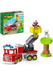 Lego® Konstruktionsspielsteine »Feuerwehrauto (10969), Lego® DUPLO«, (21 St.), mit Sirene und Licht; Made in Europe