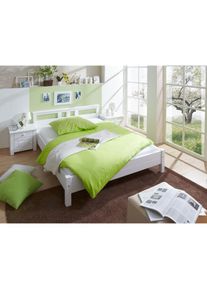 Futonbett »Merci«, in diversen Breiten, Kiefer , weiss , Ticaa , Kiefer massiv weiss gewachst