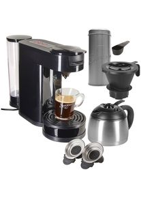 PHILIPS SENSEO Kaffeepadmaschine »SENSEO® Switch HD6592/60«, Papierfilter, Kaffeepaddose im Wert von 9, 90 € UVP schwarz Kaffeemaschine