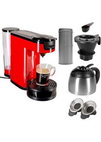PHILIPS SENSEO Kaffeepadmaschine »SENSEO® Switch HD6592/80«, Papierfilter, Kaffeepaddose im Wert von 9, 90 € UVP rot Kaffeemaschine