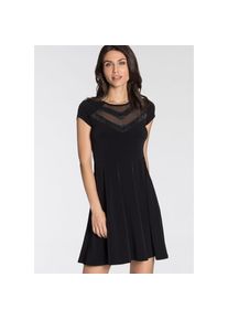 Melrose Partykleid, mit Mesh und Glitzereinsatz schwarz 42 N-Gr Elegantes Partykleid von Melrose