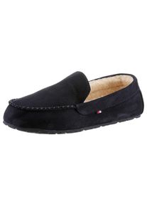 Tommy Hilfiger Hausschuh »HILFIGER DRIVER HOMESLIPPER«, mit Ziernaht blau 42 dunkelblau Hausschuh zum Schlupfen