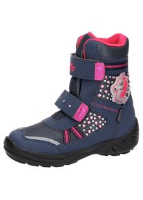 Lico Winterstiefel »Horse V Blinkschuh«, mit TEX-Membrane blau 27 navy-pink Snowboots mit Klettverschluss