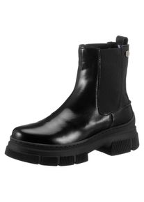 Tommy Hilfiger Chelseaboots »PREPPY OUTDOOR LOW BOOT«, in typischer Schlupfform schwarz 41 Modische Stiefelette mit beidseitigen Stretcheinsatz