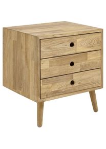 MCA furniture Garderobenschrank »Agra«, Breite ca. 42 cm braun Eiche Kommode mit 3 Schubladen