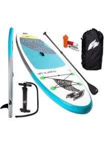F 2 F2 Inflatable SUP-Board »Surf's Up Kids«, (Set, 5 tlg., mit Paddel), Stand Up Paddling blau Wassersportboards