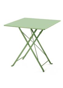 Demar Forge Balkonklapptisch Stahl quadratisch Blassgrün