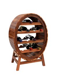 Casaria® Weinregal 12 Flaschen Weinfass Design