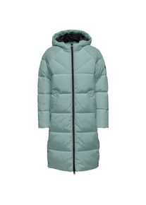 Only Steppmantel »ONLAMANDA LONG PUFFER COAT«, mit Kapuze blau S (36) blue surf Langer Puffermantel von Only