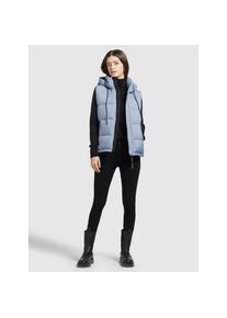 Khujo Steppweste &raquo;Weste EDEN MATT&laquo; blau M Hellblau Zwei-Wege-Rei&szlig;verschluss und Magnetknopfleiste