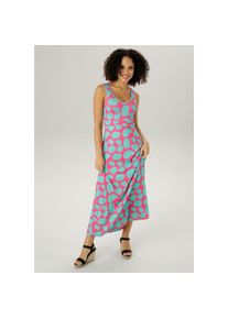 Aniston CASUAL Sommerkleid, mit extravagantem, farbintensivem Druck - NEUE KOLLEKTION bunt 38 N-Gr tink-türkis Ärmellosen Damenkleid mit...