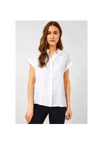 Cecil Hemdbluse, in frischer Unifarbe weiß S (38) White Luftige Bluse von Cecil