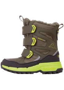 Kappa Winterboots, - wasserfest, windabweisend & atmungsaktiv grün 27 army-lime Robuster Kinder Winterstiefel von Kappa