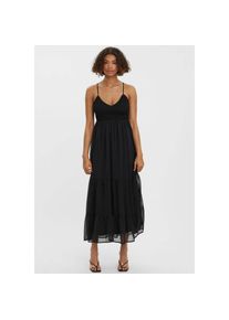 Véro Moda VERO MODA Chiffonkleid »VMMAKAYLA SINGLET LONG DRESS« schwarz M N-Gr black Elegantes Maxikleid von VERO MODA