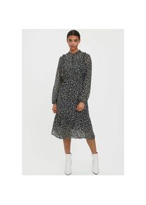 Véro Moda VERO MODA Chiffonkleid »VMNINI L/S CALF DRESS WVN« schwarz-weiß L (40) N-Gr Snow White AOP:NINI Festliches Midikleid von VERO MODA