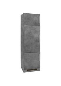 Wiho-Küchen Kühlumbauschrank »Cali«, 60 cm breit, ohne E-Gerät , grau , wiho Küchen , made_in_germany , Betonfarben/Betonfarben
