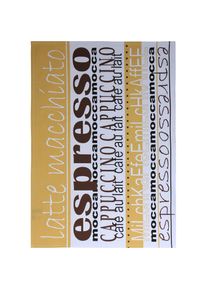 Geschirrtuch »Mokka«, (Set, 3 tlg.) , weiss , stuco , weiss/braun/natur